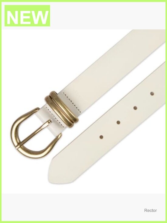 Genuine Leather Sliding Loop Belt with Metal Buckle main image 6